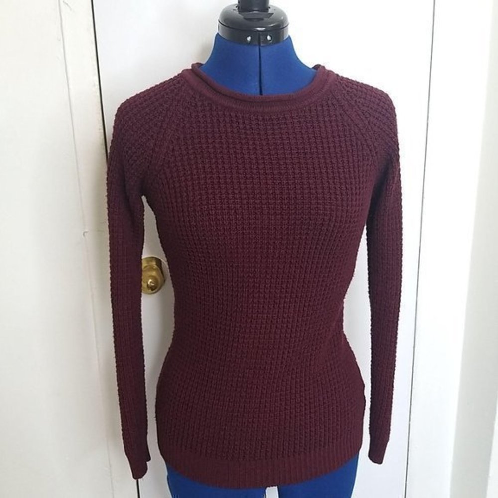 Ambience Burgundy Women's Knit Sweater S